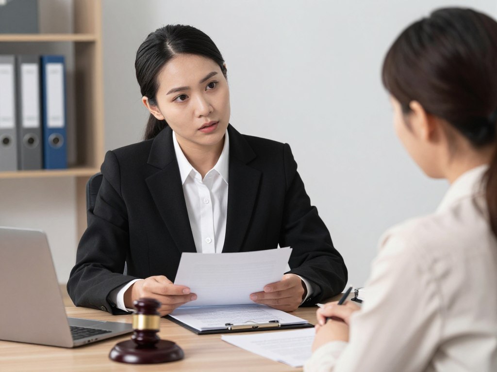 Los Angeles property crime defense attorney with client