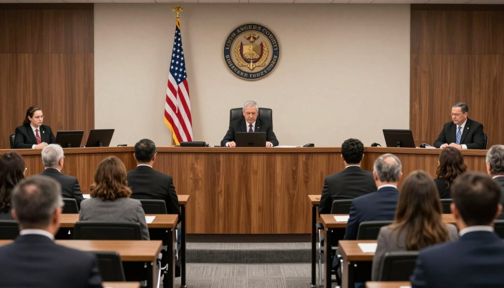 Veterans Treatment Court session in Los Angeles County
